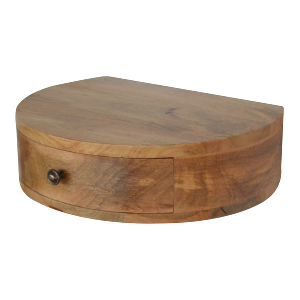Aluna Wall Mounted Rounded Nightstand