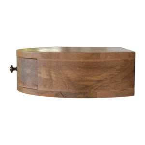 Aluna Wall Mounted Rounded Nightstand