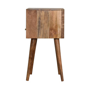 Aluna Mini Navy Blue Hand Painted Nightstand