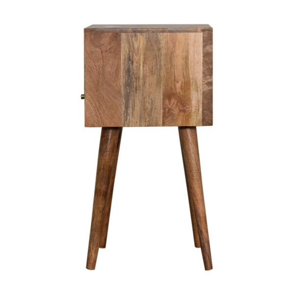 Aluna Mini Blue Hand Painted Nightstand