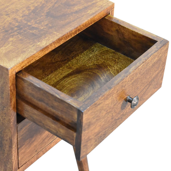 Aluna Mini 2 Drawer Chestnut Nightstand