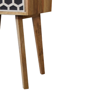 Aluna Bone Inlay Tapered Nightstand