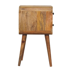 Aluna Mini Oak-ish Curved Nightstand