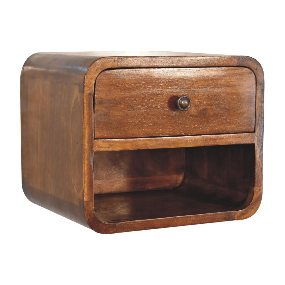 Aluna Mini Curve Floating Nightstand