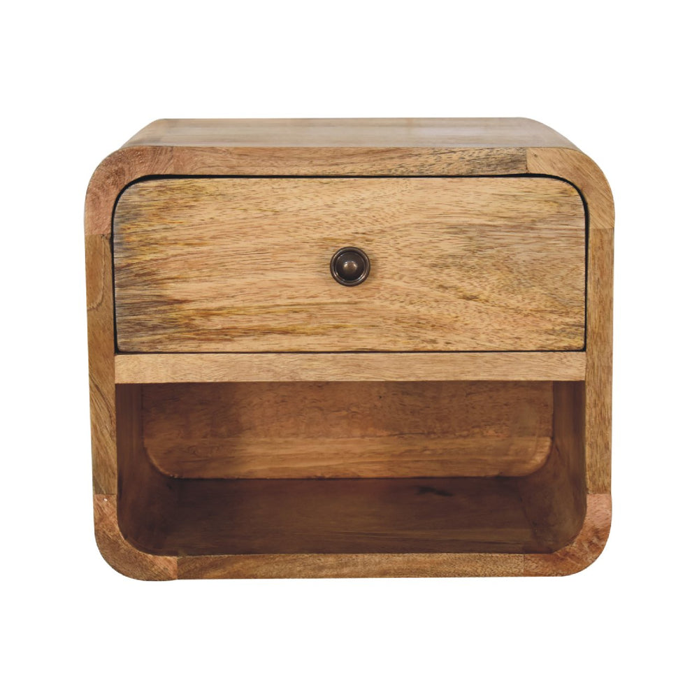 Aluna Mini Oakish Floating Open Nightstand