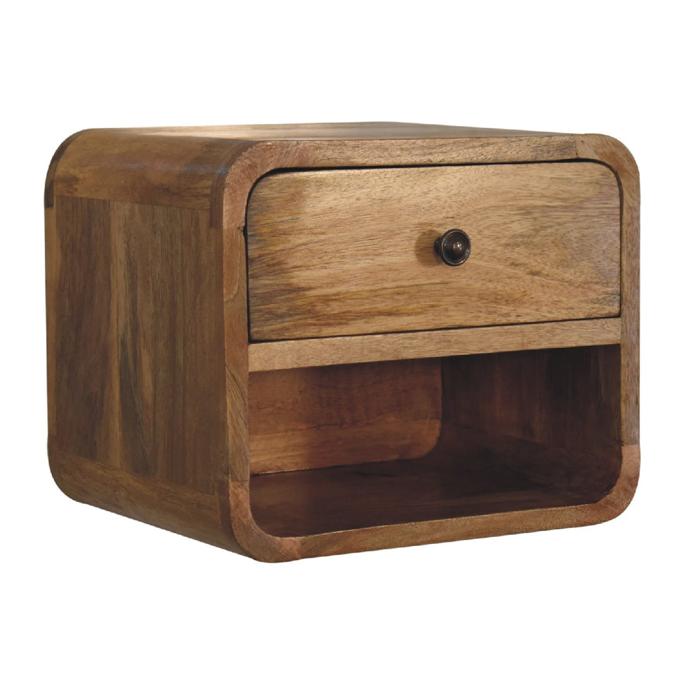 Aluna Mini Oakish Floating Open Nightstand