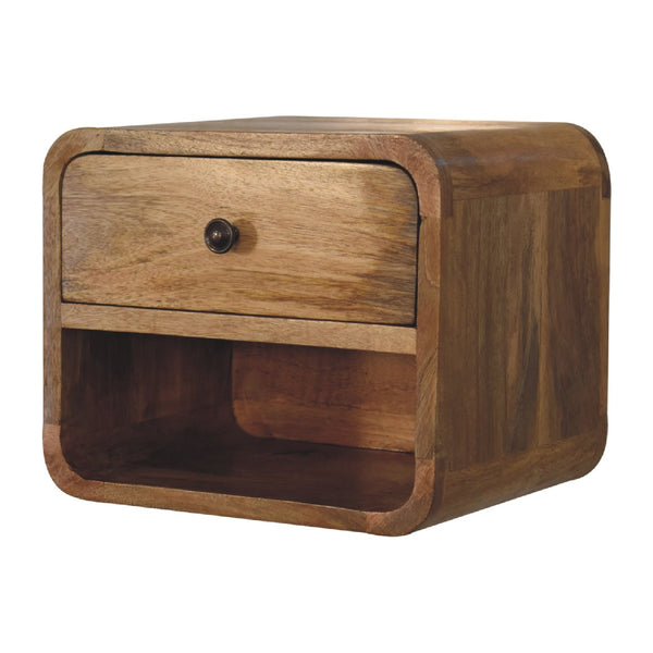 Aluna Mini Oakish Floating Open Nightstand