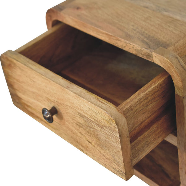 Aluna Mini Oakish Floating Open Nightstand