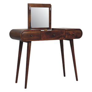 Aluna Chestnut Mirror Dressing Table