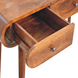 Aluna Chestnut Mirror Dressing Table