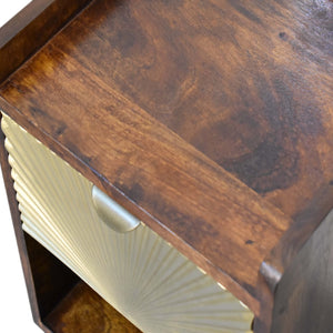 Aluna Mini Manila Gold 1 Drawer Nightstand
