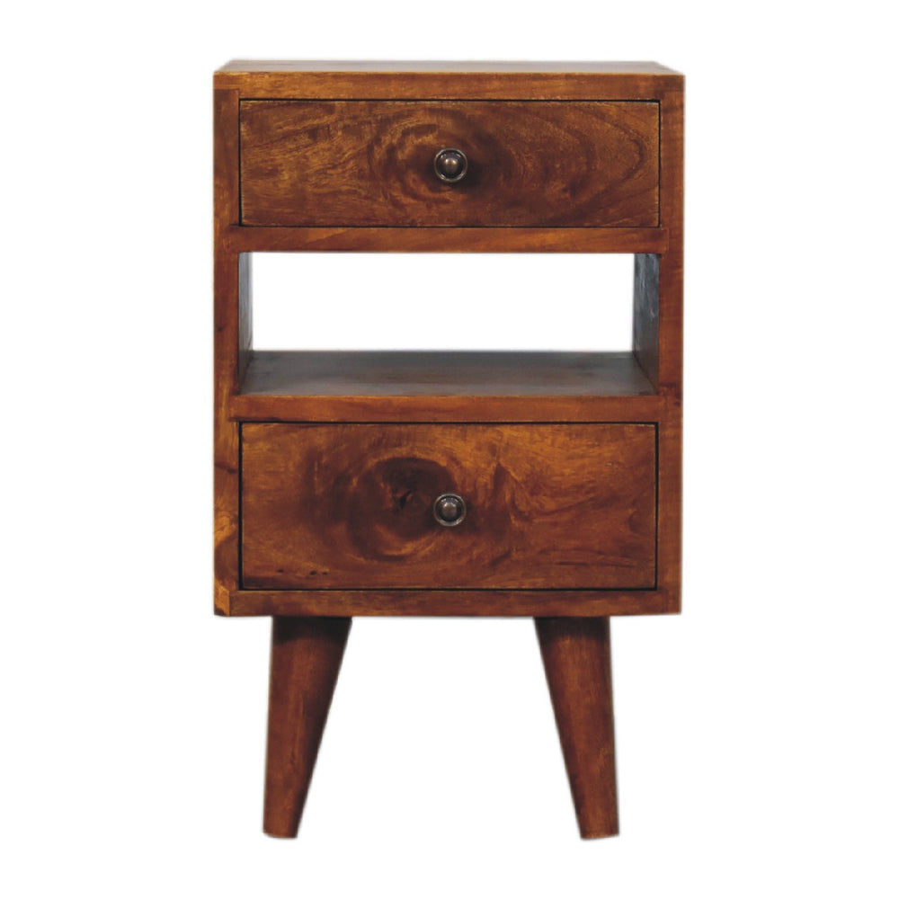 Aluna Mini Classic Multi Chestnut Nightstand
