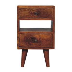 Aluna Mini Classic Multi Chestnut Nightstand