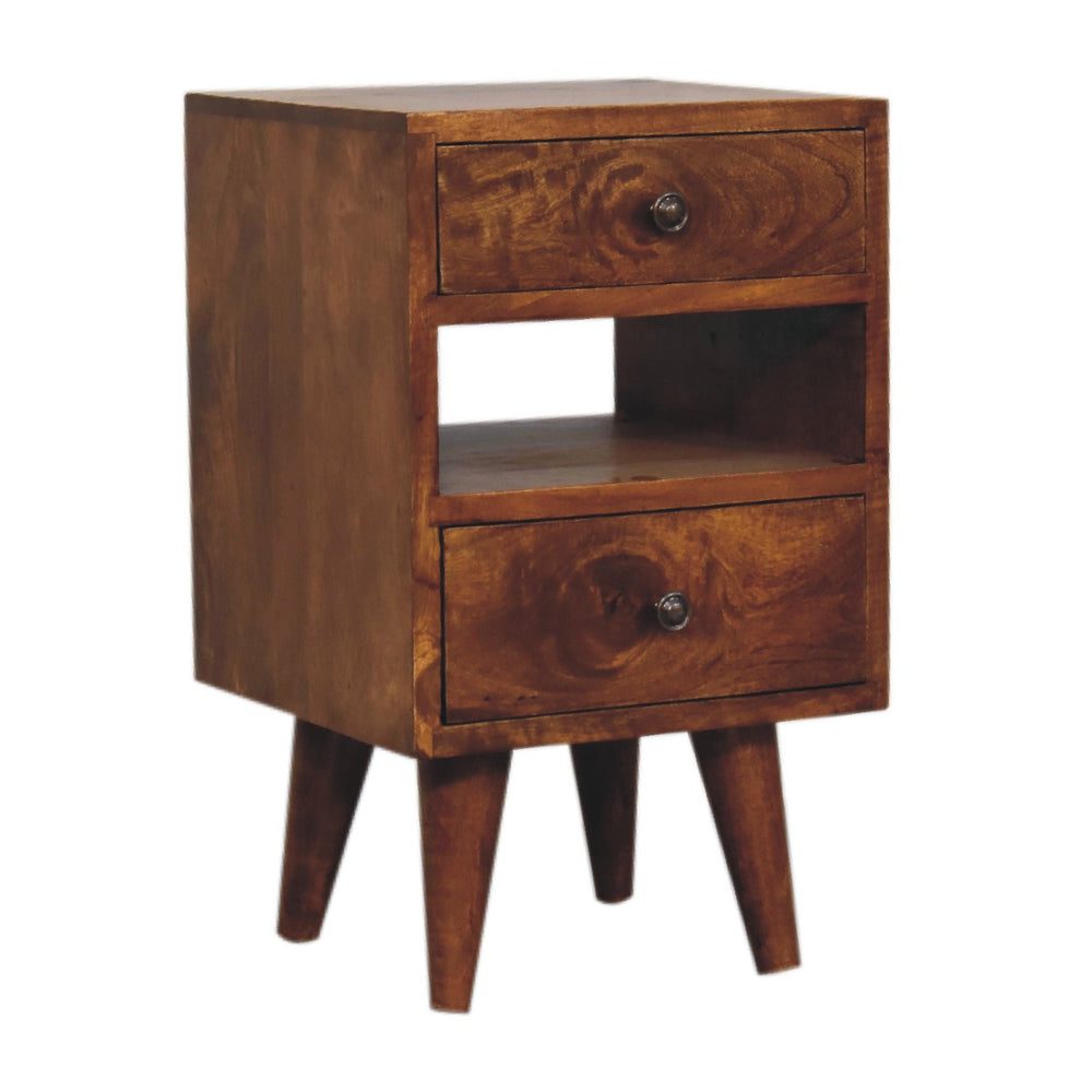 Aluna Mini Classic Multi Chestnut Nightstand