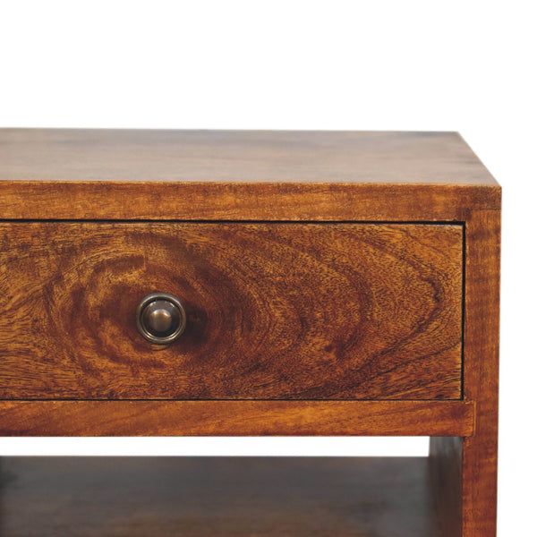 Aluna Mini Classic Multi Chestnut Nightstand