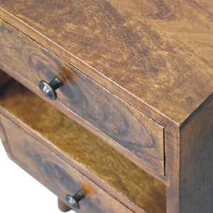 Aluna Mini Classic Multi Chestnut Nightstand