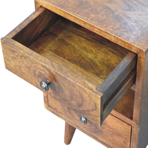 Aluna Mini Classic Multi Chestnut Nightstand