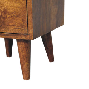 Aluna Mini Classic Multi Chestnut Nightstand