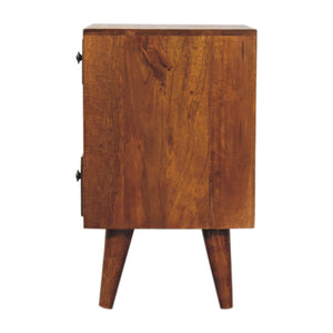 Aluna Mini Classic Multi Chestnut Nightstand