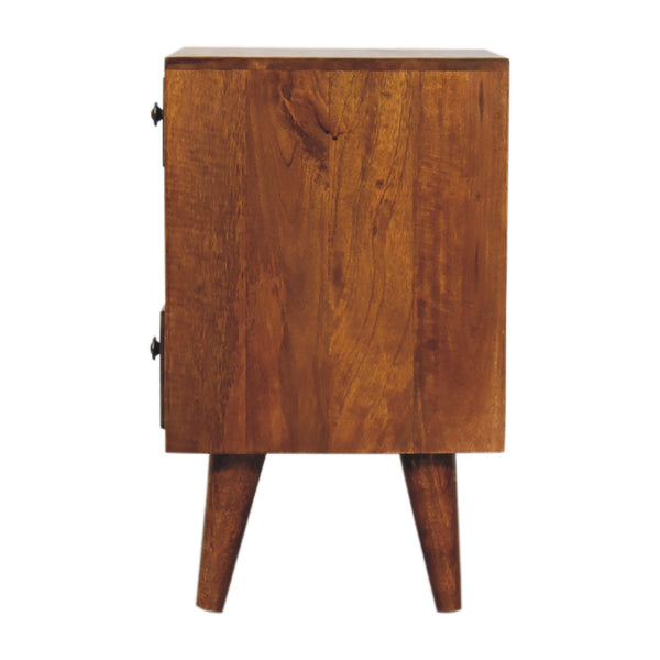 Aluna Mini Classic Multi Chestnut Nightstand