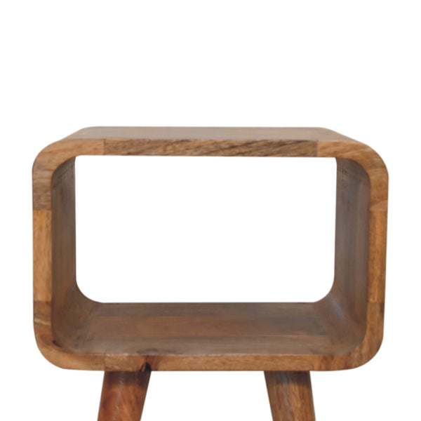Aluna Mini Curved Open Nightstand