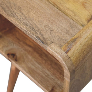Aluna Mini Curved Open Nightstand