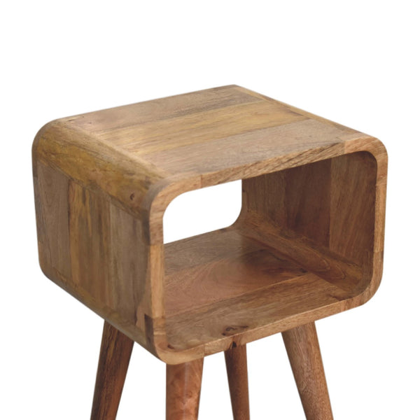 Aluna Mini Curved Open Nightstand