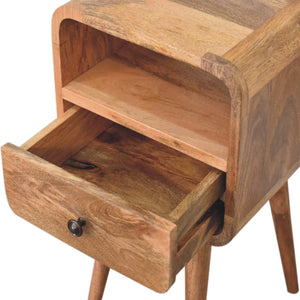 Aluna Mini Oakish Curve Open Nightstand