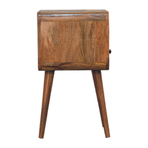 Aluna Mini Oakish Curve Open Nightstand
