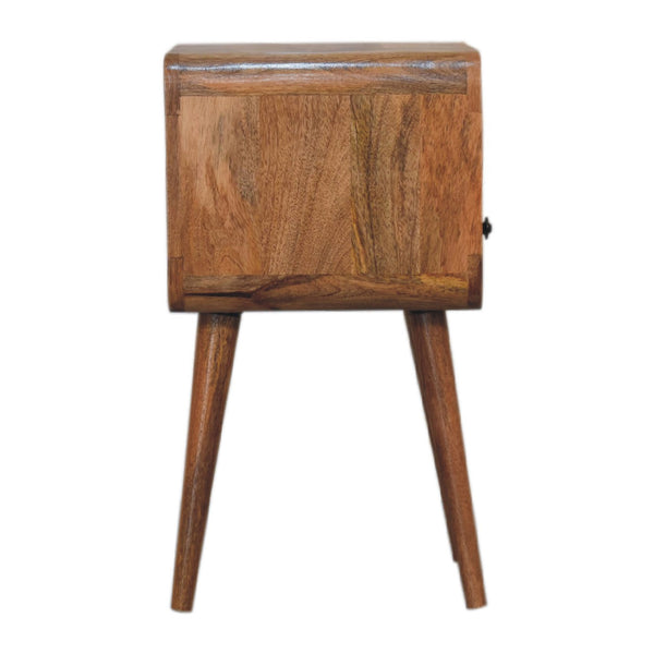 Aluna Mini Oakish Curve Open Nightstand
