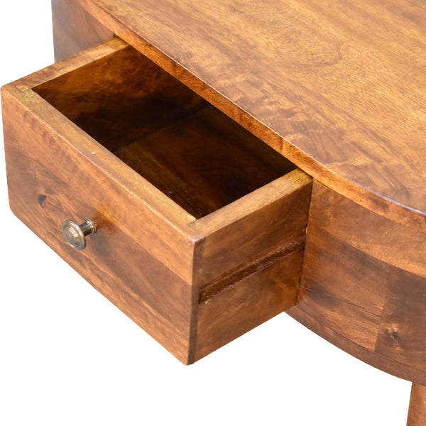 Aluna Mini Chestnut Rounded Coffee Table