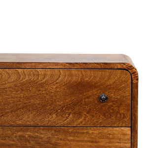 Aluna Mini Curved Chestnut Dresser