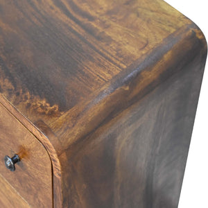 Aluna Mini Curved Chestnut Dresser