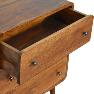 Aluna Mini Curved Chestnut Dresser
