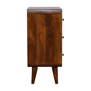 Aluna Mini Curved Chestnut Dresser