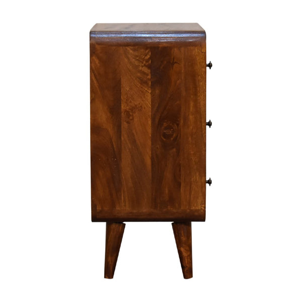 Aluna Mini Curved Chestnut Dresser