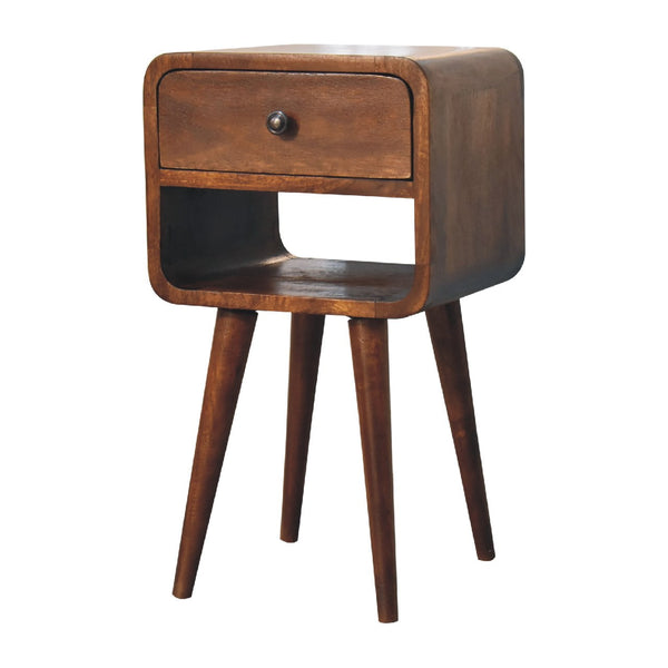Aluna Mini Chestnut Curve Lower Nightstand