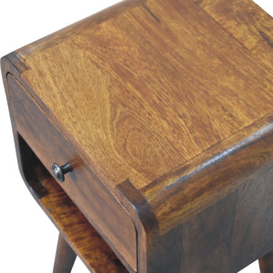 Aluna Mini Chestnut Curve Lower Nightstand
