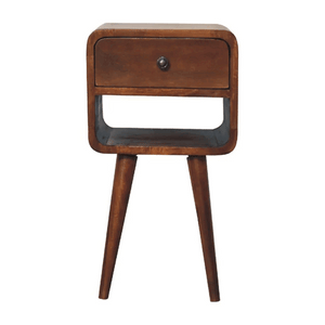 Aluna Mini Chestnut Curve Lower Nightstand