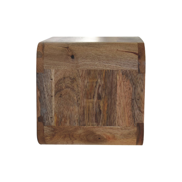 Aluna Oakish Floating Open Curve Nightstand