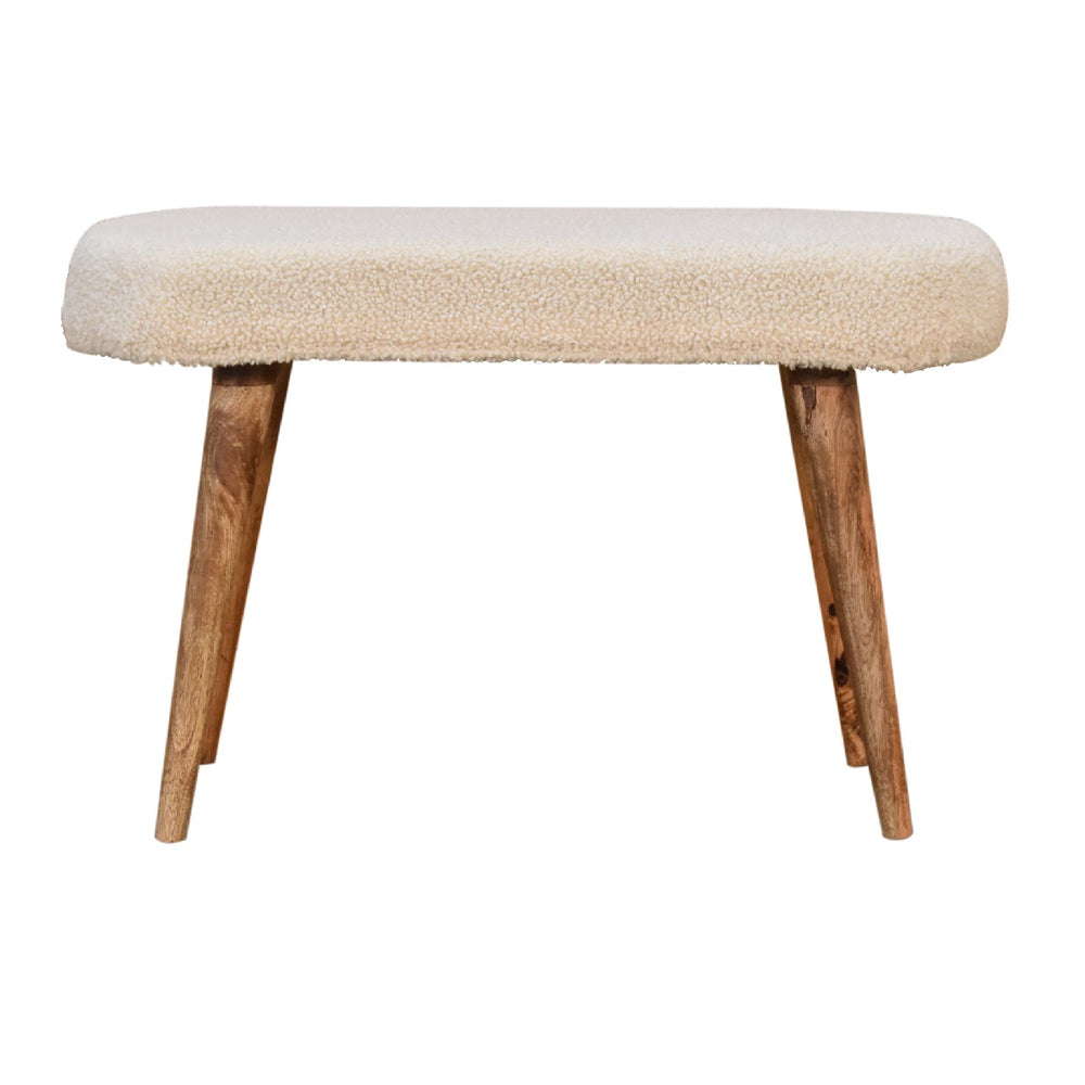 Aluna Cream Boucle Nordic Bench