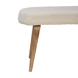 Aluna Cream Boucle Nordic Bench
