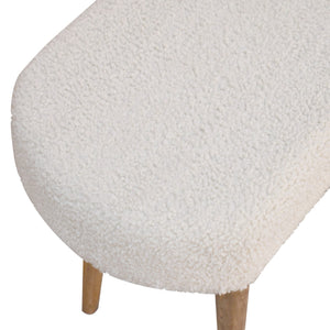 Aluna Cream Boucle Nordic Bench