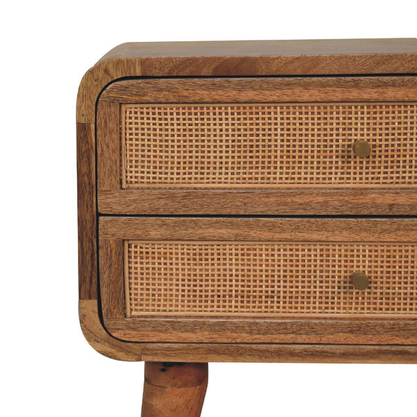 Aluna Close-knit 2 Drawer Nightstand