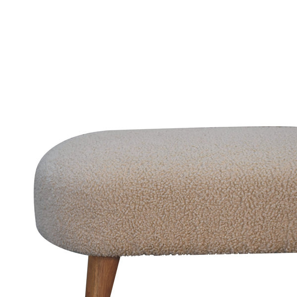 Aluna Boucle Hallway Bench