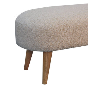 Aluna Boucle Hallway Bench