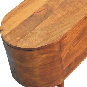 Aluna Chestnut Rounded Lid up Chest