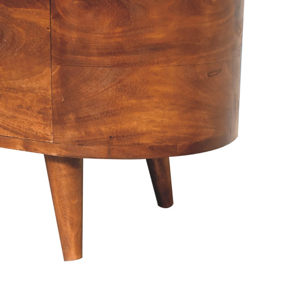 Aluna Chestnut Rounded Lid up Chest