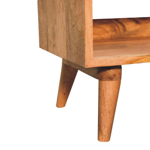 Aluna Oakish Bench with Tan Leather