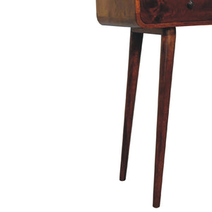 Aluna Chestnut Curved Hallway Table